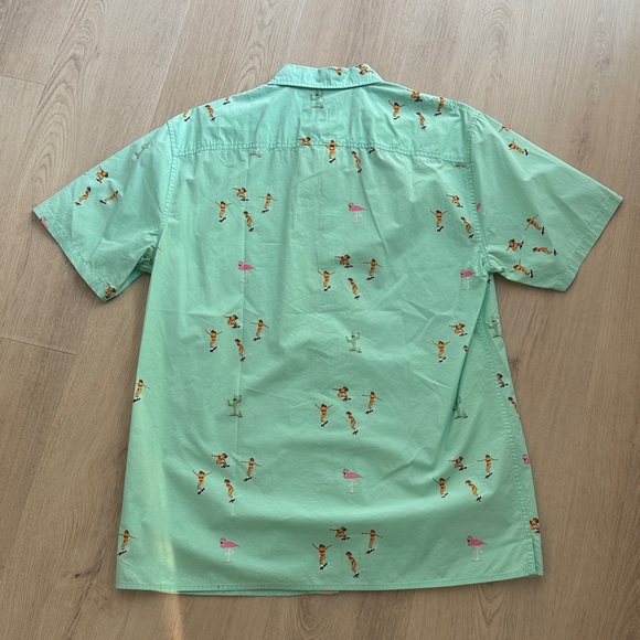 Altamont Mint Green Graphic Print Button-Up Shirt – Men’s Large - Picture 3 of 3
